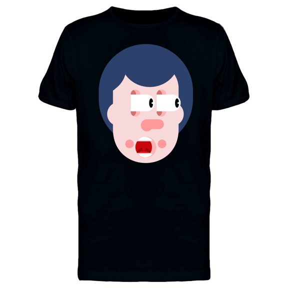 Shock Face Man Doodle Tee Men's -Image by Shutterstock
