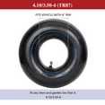 thumbnail image 5 of Hi-Run 4.10/3.50-4 TR87 Wheelbarrow Butyl Inner Tube, 5 of 6