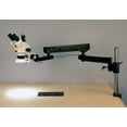 thumbnail image 3 of AmScope 3.5X-90X Trinocular Articulating Arm Pillar Clamp 144-LED Zoom Stereo Microscope New, 3 of 4