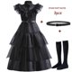 thumbnail image 1 of Vestidos de carnaval miércoles Addams disfraz de Cosplay para niña 2023 nuevo adolescente niños malla fiesta noche Vestidos largos 5 10 14 YrsKid 130cm Gao Jinjia LED, 1 of 2