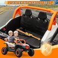 thumbnail image 3 of YunTopKids 12V Ride on Toys, 2 Seater Electric Cars for Kids , Ride on Cars with Remote Control Bluetooth, Music Player for 3-6 Boy Girl Gift,Orange, 3 of 10