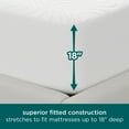 thumbnail image 3 of AllerEase Comfort Collection Plush Knit Mattress Cover Protector, Full - Fitted, Waterproof, 3 of 5