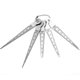 thumbnail image 1 of 1 Set Stainless Steel Welding Taper Feeler Gauge Rulers Hole Inspection Measuring Tool Triangular Wedge Feeler 1-10mm_A, 1 of 5