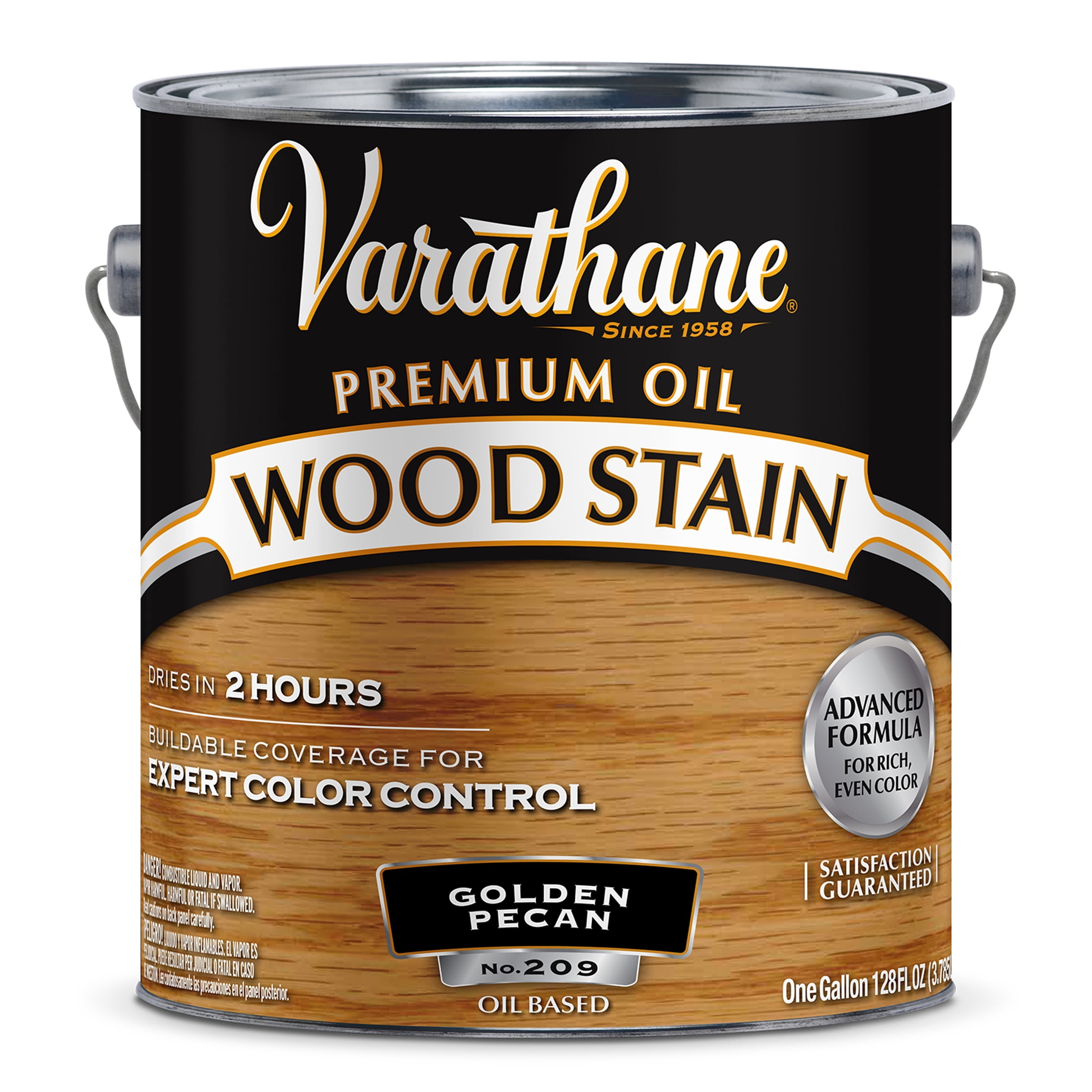 2 Pack, Golden Pecan, Varathane Premium Oil-Based Interior Wood Stain-211680, Gallon