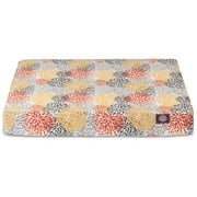 Citrus Blooms Orthopedic Memory Foam Rectangle Dog Bed