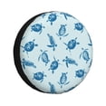 thumbnail image 1 of Fotbe Turtle Funda de Llanta de Repuesto con Estampado, Engrosada, Ajuste Universal para Jeep, Remolque, RV, SUV, Camión-14 inch, 1 of 6