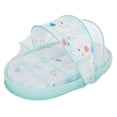 thumbnail image 1 of Newborn Foldable Crib Baby Anti Bug Net Bed Tent Kids Portable Folding Crib Cover Breathable Foldable Cots Blue, 1 of 4
