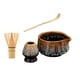 thumbnail image 5 of Juego de té matcha Cuenco para matcha con Juego de herramientas para hacer té hechas a mano Batidor de matcha de bambú japonés Kit para Dorado, 5 of 9