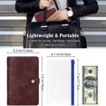 thumbnail image 2 of Budget Binder with Zipper Envelopes, A6 Binder Notebook, 6-Ring Loose Leaf PU Leather Binder Cover Folder Budget, 2 of 5