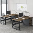 thumbnail image 3 of Drawers Executive Office Desk Standing European Metal Supplies Computer Desks Writing Floor Escritorios De Ordenador Furniture My Lux Decor Round, 3 of 30