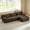 Brown, variant on AUU Oversized Modular L-Shape Sectional Sofa, Frameless Cloud Couch for Living Room, No Assembly Required