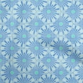 thumbnail image 1 of oneOone Polyester Spandex Light Blue Fabric Asian Ornamental Craft Projects Decor Fabric Printed By The Yard 56 Inch Wide, 1 of 5