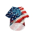 thumbnail image 4 of Dog Sports Shirt - Lightweight Pet Apparel, Pet Shirt with American Flag Pattern, Blue, XXXXL for Large Dogs, Ideal for Daily Wear, Outdoor Activities, Holiday Celebrations, 4 of 6