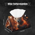 thumbnail image 4 of Kdxio Cute Maple Leaf Koala Print Tissue Box Cover,Modern PU Leather Rectangular Tissue Box Holder for Bathroom Living Room Bedroom Office Desk Car Home, 4 of 6