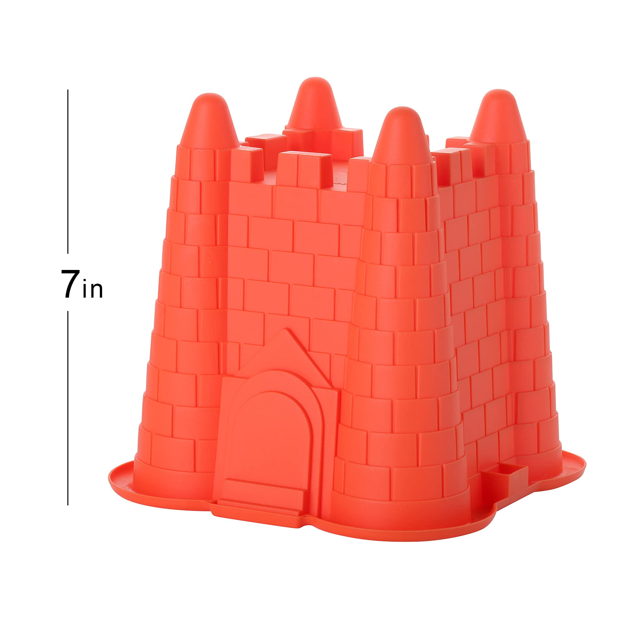 Dazmers 4 Pack Sand Castle Beach Bucket Molds, Colorful Kids Beach Toys