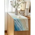 thumbnail image 5 of Table Runner 120 Inches Long for Kitchen Dining, Blue Beach Coastal Dresser Scarf Farmhouse, Dining Table Decorations for Wedding/Parties, Summer Ocean Nautical Seaside 13 x 120 In, 5 of 8