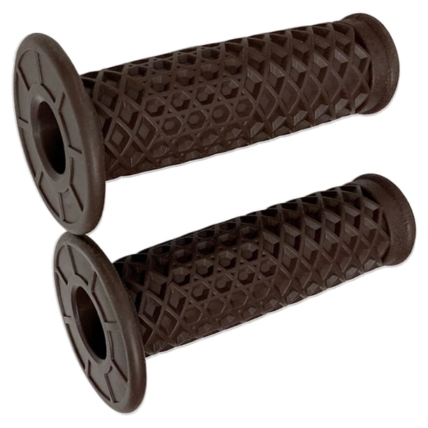 Puños de manillar de motocicleta universales cómodos 2 piezas marrón Sunnimix Agarre de manillar