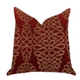 thumbnail image 1 of Plutus Coussin de Luxe Henné en Rouge et Or - Double Face 24 Pouces x 24 Pouces, 1 of 3