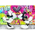 thumbnail image 1 of Disney Mickey Mouse Canvas Painting Poster and Mickey Minnie Mouse Prints Funny Wall Art Picture for Living Room Home Decoration60x90cm Unframed Gao Jinjia LED, 1 of 2