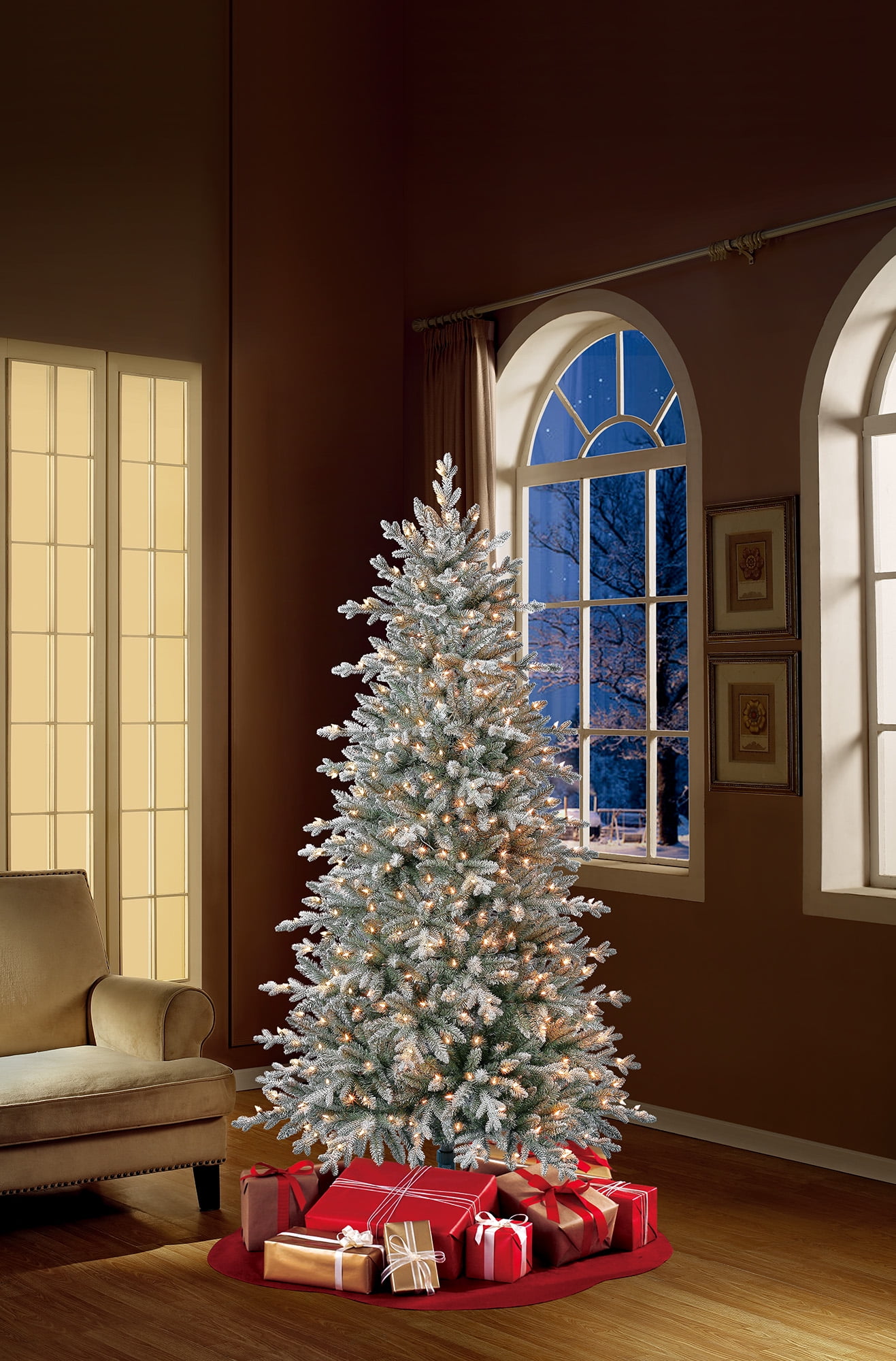 walmart belham living on Belham Living Pre Lit Hamilton Indexed Quick Set Pine Artificial Christmas Tree 7 Clear Incandescent Lights Walmart Com Walmart Com