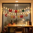 thumbnail image 6 of Liamobondopolis Christmas Banner with Lights, Felt Merry Christmas Garland with LED String Lights, Holiday Party Hanging Decor for Mantel Window, 6 of 6