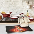 thumbnail image 2 of FREEAMG Cool Fashion Guitar in Fire Absorbent Dish Drying Mat, 16 x 18 Inches Microfiber Kitchen Countertop Table Protector Multi-Purpose Counter Rack Sink Drainer Pad, 2 of 6