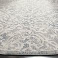 thumbnail image 3 of SAFAVIEH Brentwood Eliza Damask Area Rug, Light Grey/Blue, 6'7" x 6'7" Round, 3 of 7