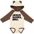thumbnail image 3 of Inktastic Jesus Saves, Bro. Boys or Girls Long Sleeve Baby Bodysuit, 3 of 5