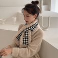 thumbnail image 4 of Women Winter Scarf Fashion Soft Plush Houndstooth Warm Scarf Windproof Scarf, 4 of 10