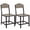 Gray, variant on Gasee Dining Chairs Set of 2,Wood Dining Chairs with Metal Legs for Dining Room, Kitchen, Restaurant,Brown (Only Chairs)