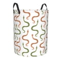 thumbnail image 2 of Daiia Hand Drawn Snake Round Laundry Basket with Handles Thickened Waterproof Circular hamper,Dirty Clothes Storage Basket for Bedroom,Bathroom,College Dorm-Small, 2 of 8