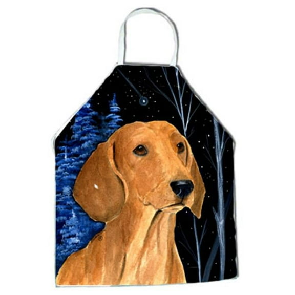 Starry Night Dachshund Apron - 27 x 31 in.