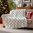 thumbnail image 3 of ADHART Christmas Flannel Blanket Throw, Christmas Trees Boho Soft Fuzzy Plush Cozy Fleece Blankets for Couch Sofa Bed Lounging, Ideal Gifts for Christmas Blanket Queen Adults Wife Self, 50x60, 3 of 17