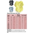thumbnail image 5 of Daeful T-shirt Imprimé Floral Col Rond Hauts Femmes Décontracté Ample Manches Courtes T-shirt Jaune Clair m, 5 of 5