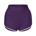 thumbnail image 4 of QLEICOM Womens Athletic Shorts, Plus Size Shorts, Basic Slip Bike Shorts Compression Workout Leggings Pants Yoga Shorts, Running Shorts, Comfy Beach Shorts, Cycling Shorts Purple XL, 4 of 4