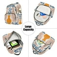 thumbnail image 5 of FORMRS Mini Backpack Purse for Women Travel Daypack Casual Shoulder Bag, Leopards Leaves, 5 of 7