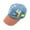 Blue, variant on Krdevn Kids 3D Dinosaur Patch Baseball Cap HELLO Letter Print UPF50+ Color Block Curved Brim Adjustable Boys Sun Hat Size:2-8 Years