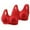 Red, variant on Kaemgyyd 2PCS Bras for Women Soft Lift up Front Closure Bras Print Push up No Underwire Bra Plus Size T Shirt Bras