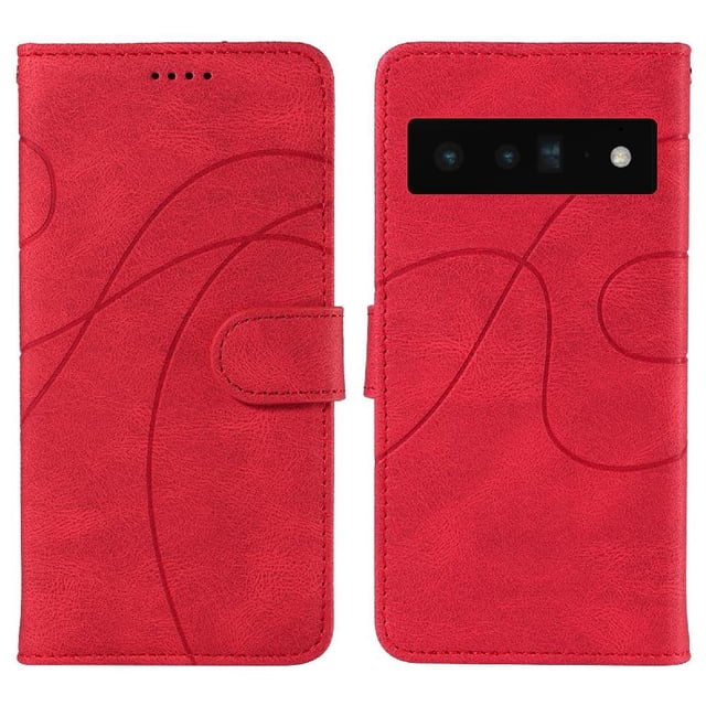 Flip Case For FOXDOCK Google Pixel 6 Pro Card Slots and Kickstand Function Skin Feel Leather