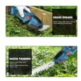 thumbnail image 3 of Cordless Hedge Trimmer, 2 in 1 Grass Shears & Shrubbery Trimmer with 2 PCS Rechargeable Battery, Electric Grass Trimmer Hedge Shears / Grass Cutter for Yard Garden Lawn, 3 of 7