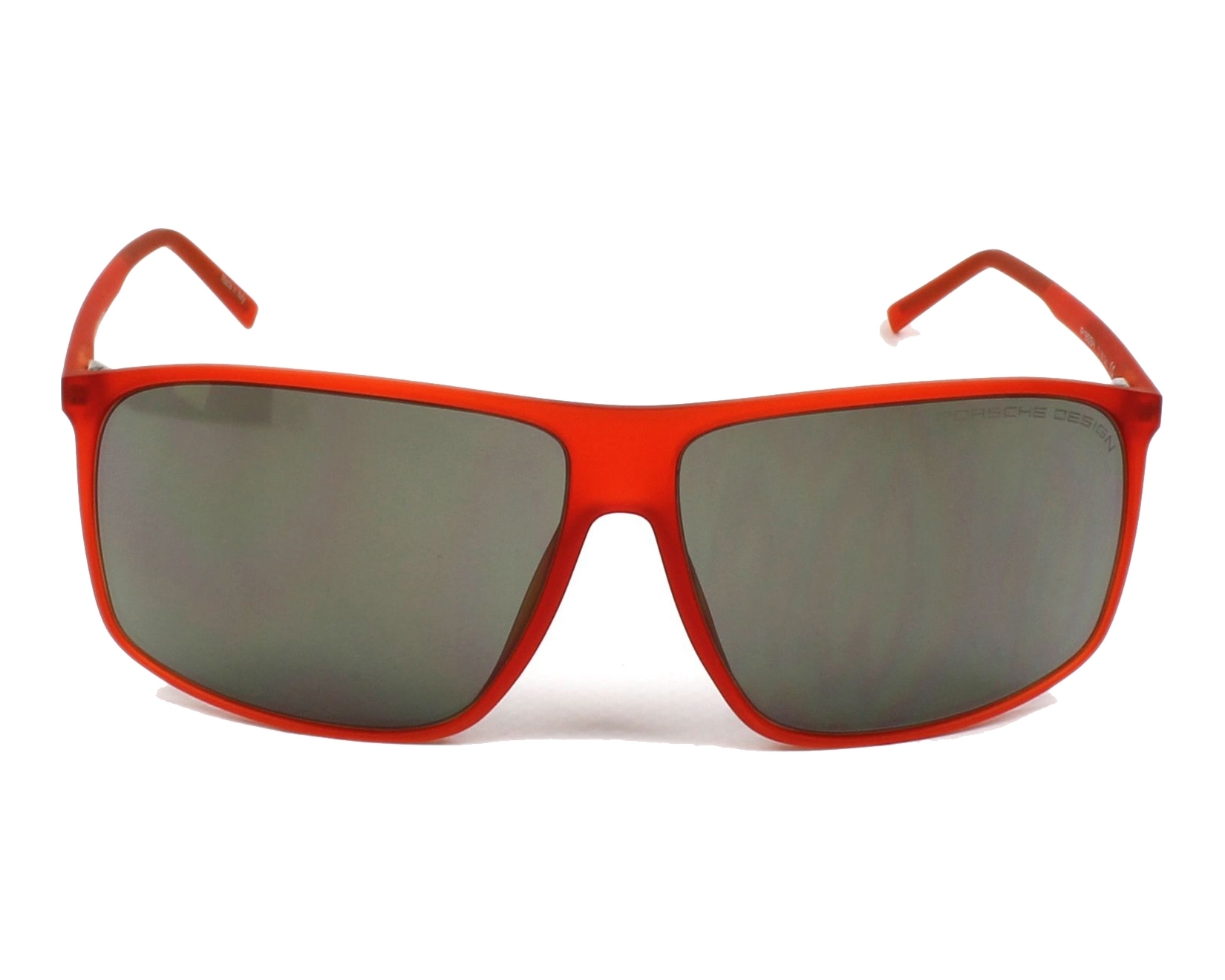 Porsche P8594-C-V578 Rectangular Men's Orange Frame Grey Lens Sunglasses NWT - image 2 of 2