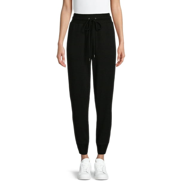 Time and Tru Women's Elastic Waist Cozy Jogger Pants