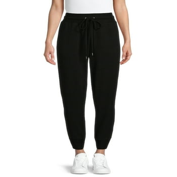 Time and Tru Women's Elastic Waist Cozy Jogger Pants