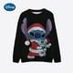 thumbnail image 4 of Nuevo jersey casual de manga larga de moda para mujer, top holgado con cuello redondo estampado, sudadera navideña de Disney Stitch, 4 of 5