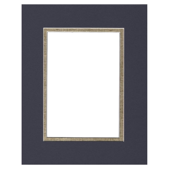 20x24 Navy Blue Picture Mats - Bevel Cut for 16x20 Photos - 4 Ply Mat Board - Double Matting - Picture Mats for Framing - Art Display