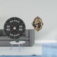 thumbnail image 2 of Reloj de pared para gimnasio, con barra, para culturismo, marco de fotos, material acrílico, apto para sala de estar, dormitorio, oficina, estudio, co, 2 of 8