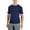 Indigo Blue Heather, variant on Club Room Mens Rashguard Short Sleeve Shirt Bright White S