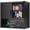 Black, variant on IKIMI 30" H Wall Mounted Metal Garage Cabinet with Lockable Doors and Open Shelf, Black