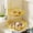 Golden Large, variant on Kitchen Onion, Ginger, Garlic Storage Basket, Desktop Vegetable Shelf, Household Multifunctional Living Room, Double-layer Fruit Storage Layer