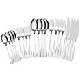 thumbnail image 1 of Silverware Set ,Flatware set ,30 Piece , Eating Utensils Set Stainless Steel Kitchen Tableware Cutlery, Includes Dinner Knives/Forks/Spoons/Teaspoons/Salad forks Service for 6 (Shiny Silver), 1 of 6